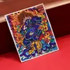Dzambala Negro pintado tibetano pintura Thangka pintada a mano lienzo central impresión microchorro Thangka cultural y creativo Zakiralam al por mayor
