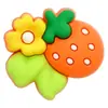 Flores Coloridas Adesivos de Borracha Macia 3D Decorações Planas para Capas de Celular Papelaria Acessórios de PVC 3D Acessórios para Joias DIY