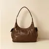 Bolso coreano de nicho tipo dumpling plisado, Bolso croissant de un solo hombro para el día a día, Admite personalización de logo, Suministro mayorista transfronterizo