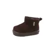 Botas de Nieve para Niños 2026 Invierno Más Vendido Niña Forro de Polar Grueso Cálido Zapatos de Algodón Moda Color Sólido Niños Botas de Algodón