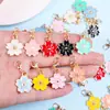 Colgante de Lazo de Aleación Flor de Cerezo Cierre Universal DIY Ropa Llavero Bolso Collar Pendiente Accesorios