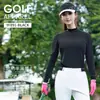 Pgm Golf Camiseta de Manga Larga Transpirable de Seda Helada para Mujer, Ropa Deportiva Fresca para Primavera y Verano, Top para Mujer