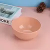 Tazón de Paja de Trigo 15cm Tazón para Sopa Simple Grande para el Hogar Tazón Comestible Dormitorio de Estudiantes Tazón para Fideos Instantáneos Tazón Resistente a Caídas para Niños