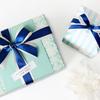 Lote en stock de embalaje para regalo de boda de múltiples especificaciones, cinta de color azul marino, cinta para embalaje DIY hecho a mano, 23 m/rollo