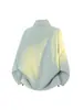 Chaqueta deportiva de dos tonos con cuello alto y cierre de cremallera, chaqueta corta versátil casual nueva de primavera y otoño para hombres y mujeres