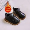 Zapatos de cuero para bebé con suela blanda, zapatos individuales para niño, zapatos versátiles de estilo británico para niña, zapatos de caminar elegantes y sencillos para niño pequeño antideslizantes