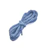 Cuerda de Algodón Trenzada Air Force One, Cordones de Zapatos Coloridos, Redondos Gruesos Unisex Color Guerrero Negro Cordones de 5 mm, Cordones Decorativos