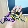 Llavero con forma de motocicleta estéreo de dibujos animados, colgante creativo para coche, llavero para estudiante masculino, mochila escolar, regalo pequeño