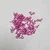 5*10mm clavo de ángulo de oveja de color cabeza redonda anillo rosca autorroscante clavo gancho para colgante de pulsera collar joyería DIY