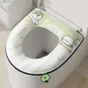 Cojín de asiento de inodoro de felpa de dibujos animados, tipo adhesivo, uso doméstico, cojín de asiento de inodoro con respaldo de dibujos animados, adecuado para todas las estaciones, cojín de asiento de inodoro suave y amigable con la piel