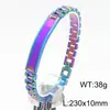Correa de Reloj Curva de Marca Europea y Americana Transfronteriza Pulsera de Acero de Titanio Moda para Pareja Cadena de Reloj de Acero Inoxidable para Hombre y Mujer Ajustable con Grabado