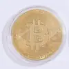 Moeda Comemorativa de Viagem Bitcoin Spot Transfronteiriço Metal Dourado bitcoin Insígnia Virtual Concha de Acrílico