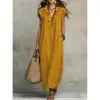 Sitios Web Independientes Europeos y Americanos Amazon Aliexpress Vestido Largo de Verano y Primavera 2026 con Mangas Acampanadas Estilo Bohemio