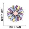 Amazon nova Hundred Flower bordado adesivos de pano terno roupas decoração patch adesivos desenhos animados crisântemo transferência térmica bordados adesivos