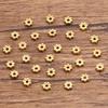 2 Cores 3-6mm Aço Inoxidável Arruela Flor Contas Toray Contas de Isolamento Acessórios DIY Pulseira Colar