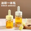 Brocha de silicona, brocha para aceite de barbacoa, botella de aceite de vidrio, brocha todo en uno con botella, brocha de aceite para cocina, brocha de aceite para el hogar