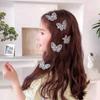 Pinza para el Cabello de Perla Mariposa ~ Joyería Súper Hada Encaje Perla Clip Lateral Celebridad de Internet Dulce Pinza para el Cabello Pinza para el Cabello de Hada del Bosque