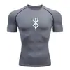2026 Hombre Aliexpress Versátil Running Deportes Moda Entrenamiento Popular Manga Corta Exterior Compresión Camiseta Venta al por Mayor