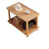 Criado-mudo Simples para Quarto, Estante de Armazenamento para Quarto de Casa, Criado-mudo Estreito Pequeno de Madeira Maciça, Mesinha Lateral Pequena para Moradia de Aluguel