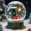 Bola de Cristal Navideña Personalizada Adornos Creativos de Escritorio Artesanía de Resina Decoración Regalos de Navidad Bola de Nieve Personalización