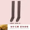 Medias hasta el muslo para mujer otoño e invierno forradas de vellón gruesas cálidas calcetines hasta el muslo de felpa calcetines finos de invierno gruesos para mujer