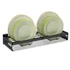 Escurridor de platos de pared de acero inoxidable personalizado, estante de almacenamiento para cocina doméstica, escurridor de platos, estante para vajilla, estante de almacenamiento sin perforaciones