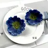 Flores de Amapola Artificiales en Colores Impresos, Arreglos Florales Estilo Ins, Flores de Amapola Falsas para Decoración de Pasillo de Boda, Accesorios Florales para Pasador
