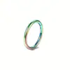 Argola de Nariz Mais Vendida Transfronteiriça Liga de Titânio Brincos Argola Circular Sem Costura Argola de Nariz Simples e Moderna Polida à Mão Anel Fechado Piercing