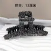 Grampo de cabelo de alta qualidade, elegante, estilo coreano, totalmente cravejado de diamantes para mulheres, acessório de cabelo de luxo com dentes para penteados presos