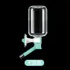 Dispensador de Agua para Perros con Jaula Colgante, Botella de Agua de Bola tipo Lamer que Mantiene la Boca Seca, Adecuado para Perros Pequeños y Medianos