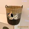 Cesta de Mimbre para Ropa Sucia de Cachorro Lindo de Gran Capacidad Cesta de Almacenamiento de Ropa Sucia para el Hogar Alto Valor Estilo Ins Baño Estudiante