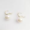 Pendientes chapados en oro de 14 quilates ~ pendientes de perlas 2023, nuevos pendientes de temperamento retro de moda, pendientes de moda de nicho