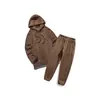 Ouma AliExpress Otoño e Invierno Tallas Grandes Sudadera Casual con Capucha para Hombre Moda Personalidad Chaqueta de Forro Polar y Conjunto de Pantalones