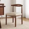 Poltrona para Tomar Chá, Mesa de Chá, Cadeira de Chá, Confortável para Sentar por Longos Períodos, Banco com Encosto, Cadeira de Jantar, Cadeira para Mesa de Jantar em Casa, Cadeira de Mahjong em Formato de Chifre