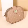 2024 Nueva Tendencia de Moda Versátil Bolso de Axila con Forma de Rombo Hilo Bordado Bolso de Hombro Cruzado de Moda para Mujer Bolso para Teléfono Móvil