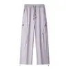 Calças casuais outdoor estilo americano 2026 novo outono perna reta casuais calças de paraquedista, calças cargo masculinas
