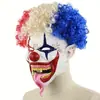 Nova Máscara de Palhaço de Terror Touca Festa Nariz Vermelho Máscara Palhaço Halloween Máscara de Látex Festa Brilhante