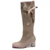 Versão em estoque~botas curtas de salto grosso estilo retrô para mulheres, novo design versátil de uso duplo, botas western, botas de montaria, botas Martin