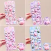 Lindas pegatinas 3D de trasero de dibujos animados, pegatinas en relieve para bricolaje, pegatinas para niños, pegatinas de gelatina de conejito para bebé, juguetes para niñas