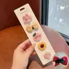 Novo Presilha de Cabelo Oval de Gato de Desenho Animado, Presilha Bico de Pato Fofa e Doce em Formato de Coração, Acessório de Cabelo Japonês para Franja Lateral