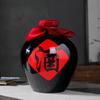 Garrafa de vinho cerâmica para uso doméstico 5kg 10kg Jingdezhen porcelana azul e branca jarra de vinho jarra de vinho selada jarra de armazenamento jarra de vinho espumante