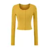 Jaqueta Cardigan Sexy de Gola Redonda Pequena com Mangas Longas para Mulher Bonita 2025 Outono Novo Vestido de Botão Único Conjunto de Duas Peças Camiseta