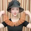 [Beizhu Lace] Cuello Falso Cuello de Camisa Hueco Piel de Kapok Amigable con la Piel Primavera y Verano Protección para el Cuello Bufanda Protector Solar