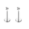 Venda Direta da Fábrica Brincos de Aço Inoxidável Cravejados com Zircônia Cúbica Tipo Pino Stud para Lábio Piercing Corporal Joia Stud para Cartilagem da Orelha Em Estoque