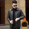 Chaqueta de cuero para hombre M-8XL con cuello alto, un nuevo estilo de moda para otoño/invierno, adecuada para comercio transfronterizo y un look elegante para hombres