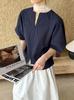 Juzhi Yulun 2026 Primavera e Verão Novo Estilo Gola V Renda Patchwork Camisa Branca Top Solto Camisa Rejuvenescedora para Mulheres