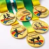 Medallas de Cristal Personalizadas para Eventos de Baloncesto, Bádminton y Carrera; Medallas de Metal con Estrella de Cinco Puntas, Premios Conmemorativos Chapados en Oro, Lámina de Oro