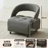 Taburete giratorio italiano para sala de estar, uso doméstico, ruedas silenciosas, banco pequeño, taburete para sofá, silla con respaldo, móvil