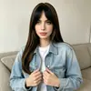 Venta directa de fábrica: Moderna extensión de cabello tipo topper de seda mate para mujer, diseñada para cubrir las canas y crear mechas, con cabello liso y una malla color rosa, un nuevo producto en Amazon