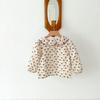 Novedad Primavera 2026 Blusas para Niñas con Cuello de Muñeca, Camisas Francesas Florales Lindas y Elegantes de Manga Larga para Bebés